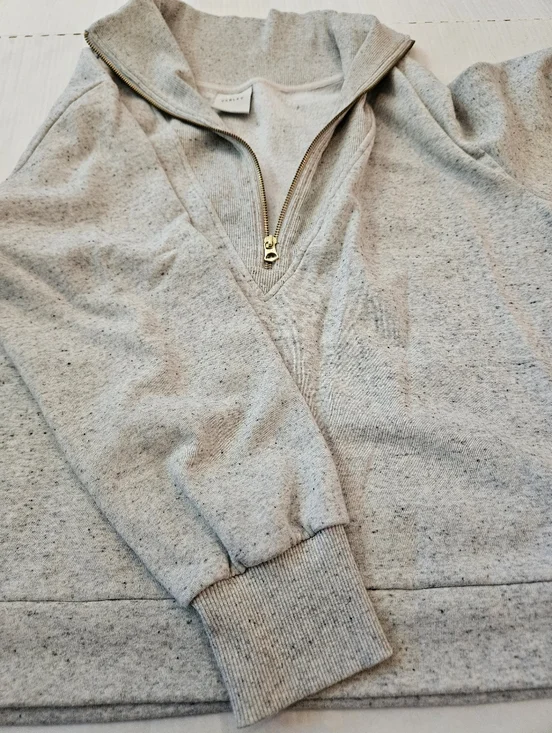 Varley Clearwater Heather Gray Half-Zip Pullover Sweatshirt Women, M - Picture 9 of 15